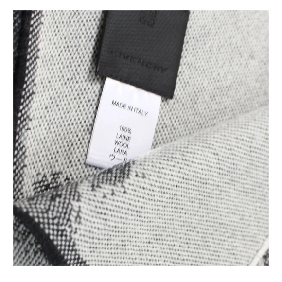 Givenchy Logo Abstract Jacquard Wool Scarf Unisex - Picture 5 of 7